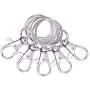 Valar Dohaeris 100 Pieces Metal Swivel Lanyards Snap Hooks Lobster Clasps 40 Pieces with Key Rings 60 Pieces for Jewelry Findings Valar Dohaeris 100 Pieces Metal Swivel Lanyards Snap Hooks Lobster Clasps 40 Pieces with Key Rings 60 Pieces for Jewelry Findings