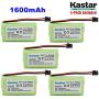 Kastar 5-Pack AAX2 2.4V 1600mAh MSM Plug Ni-MH Rechargeable Battery for Uniden BT1007 BT-904 BBTY0700001 CEZAi2998 DCX150 DECT1500 D1484 Panasonic HHR-P506 Home Handset Telephone (Check Model Down)