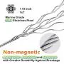 TOYELIU T316-Stainless Steel 1/8 Aircraft Wire Rope for Cable Deck Railing Kit,Non-Magnetic Marine Grade(100ft) TOYELIU T316-Stainless Steel 1/8 Aircraft Wire Rope for Cable Deck Railing Kit,Non-Magnetic Marine Grade(100ft)