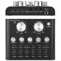 Marhynchus V8 Voice Conversion Digital Sound Card, Mobile Computer Live Sound Card, Metal Shell Black (Bluetooth Version)