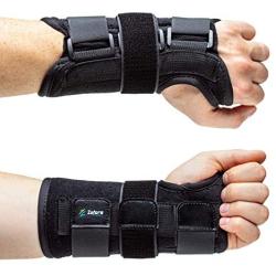 Carpal Tunnel Wrist Brace Support with Metal Splint Stabilizer - Left Hand (S/M) - Helps Relieve Tendinitis Arthritis Carpal Tunnel Pain - Reduces Recovery Time for Men Women