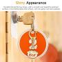Roctee 120 Pcs Key Chain Clip D Snap Hook Split Metal Keychain with Chain, Keychain Parts Hardware with Open Jump Ring and Connector, DIY Crafts Key Ring (Gold)