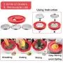 TeamFar Mixing Bowls, 5 / 3 / 1.5 Qt, Stainless Steel Mixing Bowls Salad Metal Bowl with Lids & 3 Graters, Pour Spout & Long Handle, Healthy & Heavy duty, Dishwasher Safe - Red TeamFar Mixing Bowls, 5 / 3 / 1.5 Qt, Stainless Steel Mixing Bowls Salad Metal Bowl with Lids & 3 Graters, Pour Spout & Long Handle, Healthy & Heavy duty, Dishwasher Safe - Red