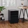 DEVAISE 3 Drawer Mobile File Cabinet with Lock, Under Desk Metal Filing Cabinet for Legal/Letter/A4 File, Fully Assembled Except Wheels, Black DEVAISE 3 Drawer Mobile File Cabinet with Lock, Under Desk Metal Filing Cabinet for Legal/Letter/A4 File, Fully Assembled Except Wheels, Black