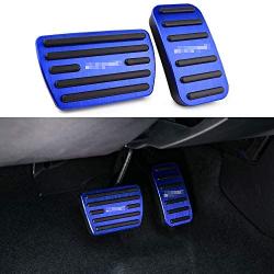 Thenice for 10th Gen Civic Anti-Slip Foot Pedals Aluminum Brake and Accelerator Pedal No Drilling Covers for Honda Civic 2020 2019 2018 2017 -Blue