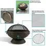 Sunnydaze Outdoor Fire Pit Bowl - 30 Inch Large Round Wood Burning Patio & Backyard Firepit for Outside with Spark Screen, Fireplace Poker, and Metal Grate Sunnydaze Outdoor Fire Pit Bowl - 30 Inch Large Round Wood Burning Patio & Backyard Firepit for Outside with Spark Screen, Fireplace Poker, and Metal Grate