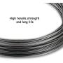 Lumuasky Picture Hanging Wire 90lb, Heavy Duty Stainless Steel Wire Rope for Hanging Picture Frame Mirror and Wall Art, Strong Metal Wire 124Feet with 100PCS Aluminum Crimping Sleeves