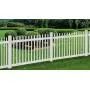 WamBam Fence BL19101 Nantucket Picket Vinyl Fence, White