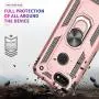 Google Pixel 3a Case (Not fit 3a XL) With HD Screen Protector, LeYi [Military-Grade] Armor Full-Body Dual Layer Protective Phone Case with Rotating Holder Kickstand for Google Pixel 3a, JSFS Rose Gold