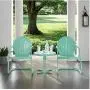 Crosley Furniture KO10004AQ Griffith 3-Piece Retro Metal Outdoor Seating Set with 2 Chairs and Side Table, Aqua
