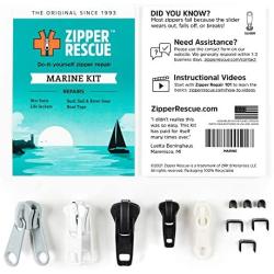 Zipper Rescue Zipper Repair Kits – The Original Zipper Repair Kit, Made in America Since 1993 (Marine)