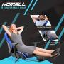 Homall Gaming Chair Computer Office Chair Ergonomic Desk Chair with Footrest Racing Executive Swivel Chair Adjustable Rolling Task Chair (Blue)