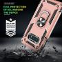 Galaxy S10E Case with HD Screen Protector, Gritup Military Grade 15ft. Drop Tested Cover with Magnetic Ring Kickstand Compatible with Car Mount Holder, Phone Case for Samsung Galaxy S10E Rose Gold