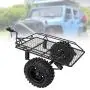 Woyisisi RC Trailer, RC Metal Bucket Trailer Simulation Trailing Car for TRX4 D90 SCX10 CC01 1/10 DIY Parts(Black) Woyisisi RC Trailer, RC Metal Bucket Trailer Simulation Trailing Car for TRX4 D90 SCX10 CC01 1/10 DIY Parts(Black)