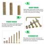 Keadic 100Pcs M6 40/50/60/70/80mm Baby Bed Screws Hardware Replacement Kit, Hex Socket Head Cap Screws Nuts for Furniture Cots Beds Crib, 1 Hex Key for Free - Zinc Plated High Speed Steel
