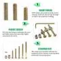 Keadic 100Pcs M6 40/50/60/70/80mm Baby Bed Screws Hardware Replacement Kit, Hex Socket Head Cap Screws Nuts for Furniture Cots Beds Crib, 1 Hex Key for Free - Zinc Plated High Speed Steel