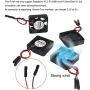 MakerFocus 4pcs Raspberry Pi 4B Fan DC Brushless Cooling Fan 3.3V 5V Heatsink Cooler Radiator Connector Separating One-to-Two Interface for Raspberry Pi 4/ Pi 3/3B+ and Pi Zero/Zero W or Other Project