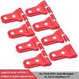LAIKOU 8PCs Door Hinge Cover Decor Trim Exterior Protection Accessories Fit for 2018-2021 Jeep Wrangler JL JLU & Gladiator JT (Red)
