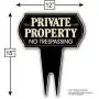 Signs Authority Metal Yard Sign - Private Property No Trespassing Sign - Durable Heavy Duty Dibond Aluminum - Protect Your Home, Safety and Privacy Warning Sign 15 X12 Signs Authority Metal Yard Sign - Private Property No Trespassing Sign - Durable Heavy Duty Dibond Aluminum - Protect Your Home, Safety and Privacy Warning Sign 15 X12