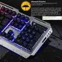 RGB Gaming Keyboard Mouse Combo Wired,Color Changing LED Backlit Computer Gaming Keyboad,Lighted PC Gaming Mouse,USB Keyboard Clicky Keys,Durable Metal Structure,for Xbox One PS4 Games Gamer Working