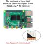 MakerFocus 12pcs Raspberry Pi 4B Heat Sink Set, Raspberry Pi 4B Aluminum Radiator Cooling Kit Cooler for Raspberry Pi 4B(3 Black/3 Silver /3 Green/3 Yellow)