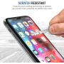 TETHYS Glass Screen Protector Designed for Apple iPhone 11 Pro Max/iPhone Xs Max (6.5'') [Edge to Edge Coverage] Full Protection Durable Tempered Glass [Guidance Frame Included] - Pack of 3