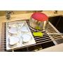 Surpahs Over The Sink Multipurpose Roll-Up Dish Drying Rack (Warm Gray, 17.5'' x 13.1'' - Small)