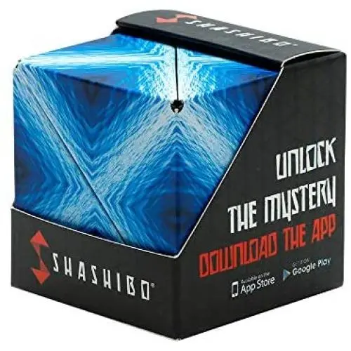SHASHIBO - The Shape Shifting Box (36 Rare Earth Magnets) STEM/STEAM Fidget Geometric 3D Magnetic Transforming Magnetic Box Magic Cube - Blue Planet SHASHIBO - The Shape Shifting Box (36 Rare Earth Magnets) STEM/STEAM Fidget Geometric 3D Magnetic Transforming Magnetic Box Magic Cube - Blue Planet