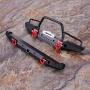 Rc Car Part, Front Rear Bumper Part W/Lights for Rc Crawler Car Traxxas TRX-4 Scx10Ii 90046, Front and Rear Metal Bumpers with Climbing Lights Rc Car Part, Front Rear Bumper Part W/Lights for Rc Crawler Car Traxxas TRX-4 Scx10Ii 90046, Front and Rear Metal Bumpers with Climbing Lights