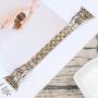 NNHF Compatible with Apple Watch Band 38mm 40mm 42mm 44mm for Women, Starfish with Diamond Hollow Metal Strap and Crystals Compatible with Apple Watch Series 4 3 2 1 (Vintage Gold, 38mm)