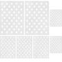 Gejoy 7 Pieces Star Stencil Template 50 Stars American Flag Template for Painting and DIY Making American Flags, 10.5 by 14.82 inch, 7 by 10 inch, 5 by 7 inch