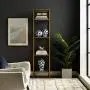 Crosley Furniture Aimee Narrow Etagere Bookcase - Gold and Glass Crosley Furniture Aimee Narrow Etagere Bookcase - Gold and Glass
