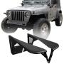 Hooke Road Wrangler TJ Flat Fender Flares Front Steel Armor Wheel Cover Guards Compatible with Jeep Wrangler TJ 1997-2006(2PCS)