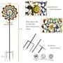 3D Kinetic Wind Spinners with Stable Stake Metal Garden Spinner with Reflective Painting Unique Lawn Ornament Wind Mill for Outdoor Yard Lawn Garden Decorations 3D Kinetic Wind Spinners with Stable Stake Metal Garden Spinner with Reflective Painting Unique Lawn Ornament Wind Mill for Outdoor Yard Lawn Garden Decorations