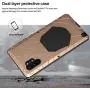 Feitenn Galaxy Note 10 Plus Case Metal, Note 10 Plus 5G Case Heavy Duty, Gorilla Glass Cover Armor Aluminum Bumper Military Shockproof Defender for Samsung Galaxy Note 10 Plus/Note 10+ 5G - Gold