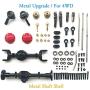 WPL Upgrade DIY Modified Accessories Full Metal Spare Part with Metal Shaft Shell Official OP Fitting for B14 B24 C14 C24 C34