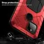 Pixel 5 Metal Case with Screen Protector, Google 5 Case Heavy Duty, Feitenn Hard Cover Armor Silicone Military Rugged Bumper Shockproof Defender Rubber Men Gift Shell for Google Pixel 5 5G 2020 - Red