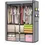 YOUUD Closet Portable Closet Organizer Portable Wardrobe Closet Clothes Closet Portable Closet Wardrobe Closet Organizer Closet Clothes Portable Clothes Closet Clothes Storage Organizer Gray
