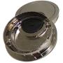 Computer Desktop Round Hole Cover 2PCS 53mm Hole Dia Brushed Silver Zinc Alloy Desk Table Grommet Cable Cord Hole Cover for Home and Office