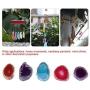 Agate Slice, 5 Pcs Natural Agate Slices Multi-uses Irregular Shaped Lot DIY Decoration Supplies Red Blue Purple 30-40mm