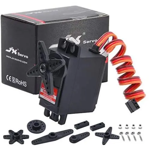 JX Servo PDI-5508MG 6kg Coreless Metal Gear Digital Servo Motor for RC Car Robot Arm Helicopter Airplane Parts JX Servo PDI-5508MG 6kg Coreless Metal Gear Digital Servo Motor for RC Car Robot Arm Helicopter Airplane Parts