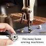 3 Pieces Sewing Machine Bobbin Case and 15 Pieces Sewing Machine Bobbins Metal Sewing Bobbins for Craft Sewing, Compatible with Front Loading 15 Class Machines