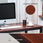 Coleshome Computer Desk 55 inch Modern Sturdy Office Desk Study Writing Desk for Home Office,Teak Coleshome Computer Desk 55 inch Modern Sturdy Office Desk Study Writing Desk for Home Office,Teak