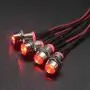 Cobella 4mm Metal Indicator Light 12V Waterproof Signal Lamp 0.3'' Mounting Hole Diameter, 2PCS, Red Cobella 4mm Metal Indicator Light 12V Waterproof Signal Lamp 0.3'' Mounting Hole Diameter, 2PCS, Red