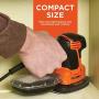BLACK+DECKER Mouse Detail Sander, Compact Detail (BDEMS600)