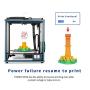 TRONXY X5SA 3D Printer DIY Kit Auto Leveling Filament Sensor Resume Print Cube Full Metal Square with 3.5 inch Touch Screen Large Printing Size 330x330x400MM