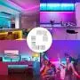 L Shape 4-Pin LED Connectors 10-Pack JACKYLED 10mm Wide Right Angle Corner Solderless Adapter Connector Terminal Extension with 22Pcs Clip Connectors for 3528/5050 SMD RGB 4 Conductor LED Light Strips