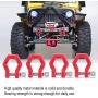 Dilwe RC Car Trailer Buckle, 4 Pcs Metal Tow Shackle Rescue Lock Catch for RC Climbing Crawler Car Accessory Parts