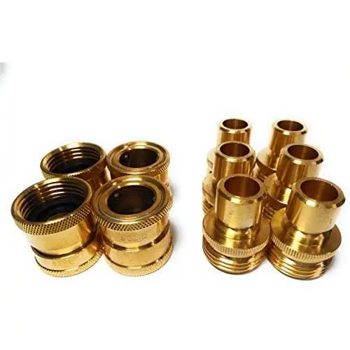 Garden Hose Quick Connect Set, Extra 20 Washers, 4 Female Connectors + 6 Male Connectors. Garden Hose Quick Connect Set, Extra 20 Washers, 4 Female Connectors + 6 Male Connectors.