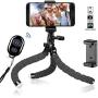 NEW RUICHENG Selfie Stick with Tripod, Extentable Selfie Stick with 360 Rotation Metal Phone Tripod and Wireless Remote for Gopro, Digital Cameras and Cell Phone(Andriod &iOS)